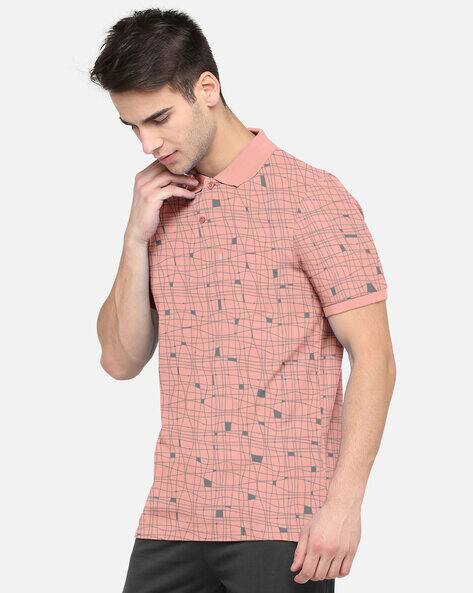 Regular Fit Checked Polo T-Shirt