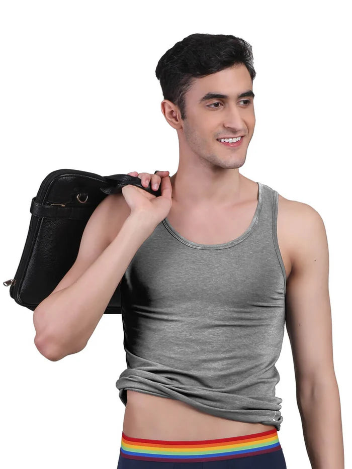Twin Skin Organic Bamboo Vest - Comfort Fit (Pack of 2)
